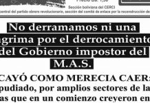 Bolivia: El papel vergonzoso de la «izquierda» pro-golpista