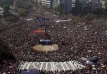 8M en Chile: millones en la calle con la fuerza de la rebelión popular y la marea verde