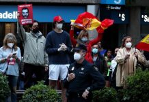 Manifestaciones reaccionarias y anti-cuarentena en los barrios pudientes de Madrid