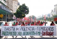 Las Rojas Argentina contra los femicidios