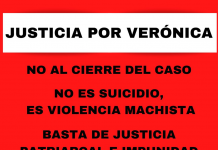 ¡Justicia por Verónica!¡No al cierre del caso!