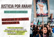 Justicia por Anahí Benítez ¡Abajo el juicio de la impunidad!