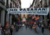 Manifestación contra la monarquía en Madrid