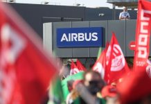 Manifestación en Getafe en defensa de los puestos de trabajo en Airbus