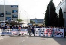 Los trabajadores de Airbus se movilizan contra los despidos