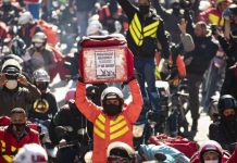 Exitosa jornada mundial de lucha de los repartidores
