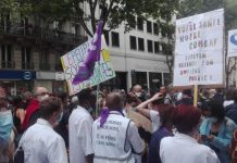 Francia: decenas de miles de trabajadores de la salud contra Macron