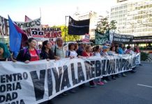 Movilización de apoyo a la rebelión chilena