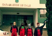 Chile: Los represores Carabineros denuncian a las activistas de Las Tesis