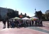 Acciona en lucha: las y los trabajadores acampan en Plaza Catalunya