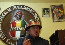Bolivia: Golpistas asesinan al dirigente minero Orlando Gutierrez