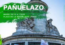Pañuelazo en París por el Derecho al aborto en Argentina