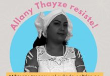 Allany Thayze, activista transexual del PSOL exiliada en Europa, en condiciones de vida precarias