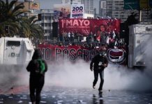 Chile: heridos y detenidos tras la represión de Boric a la manifestación por el 1° de Mayo