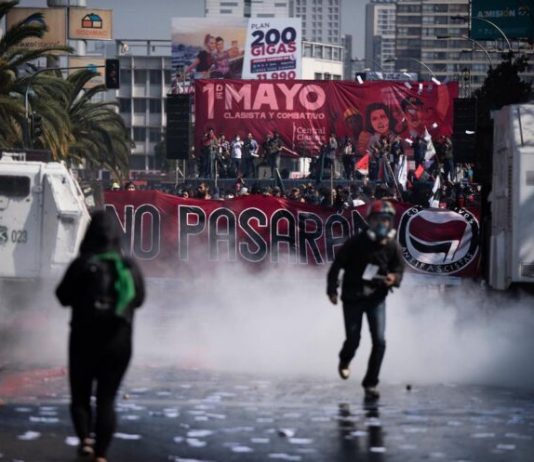 Chile: heridos y detenidos tras la represión de Boric a la manifestación por el 1° de Mayo