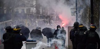 Represión en Francia: 300 detenciones en las protestas por la Reforma Previsional de Macron